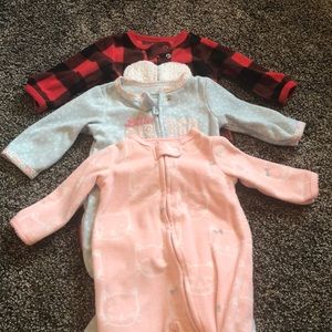 Carters 0-3months zip up sleep and play